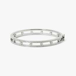 Cut To The Chase Pave Spade Hinge Bangle