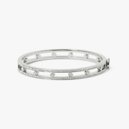 Cut To The Chase Pave Spade Hinge Bangle