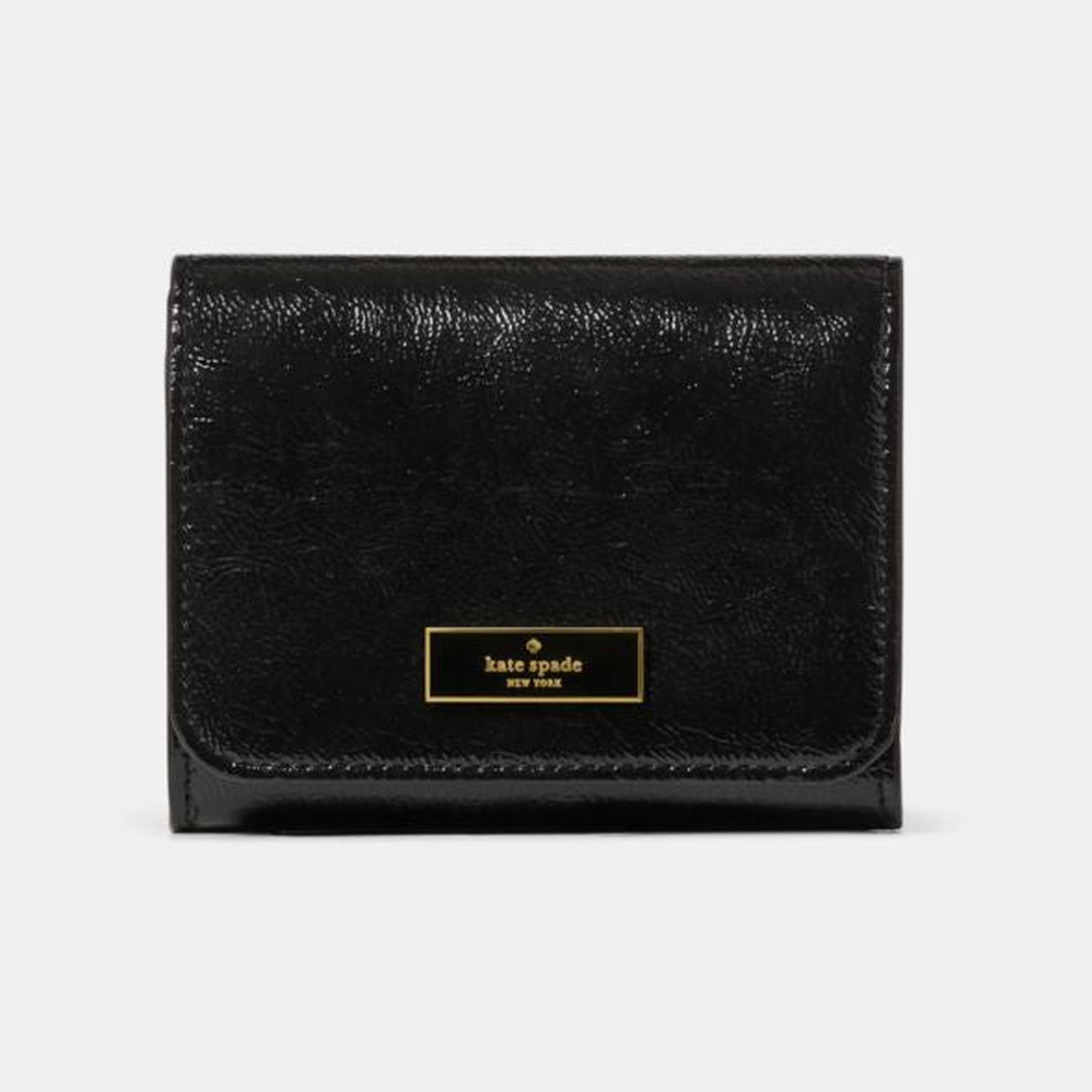 Bridget Crinkle Patent Small L-zip Wallet