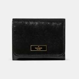 Bridget Crinkle Patent Small L-zip Wallet