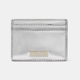 Bridget Mirror Metallic Small Slim Card Holder