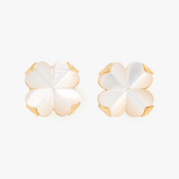 Spade Flower Studs