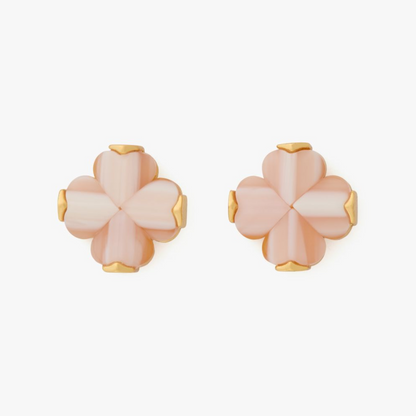 Spade Flower Studs