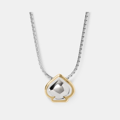 Sculpted Spade Pendant