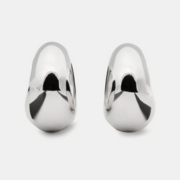 Sculpted Spade Statement Huggies