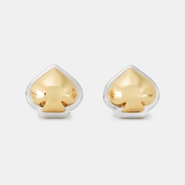Sculpted Spade Mini Studs