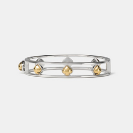 Sculpted Spade Cut Out Bangle