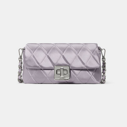 Carey Quilted Satin Mini Crossbody