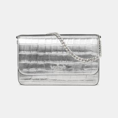 Madison Croc Embossed Willow Mini Flap Crossbody