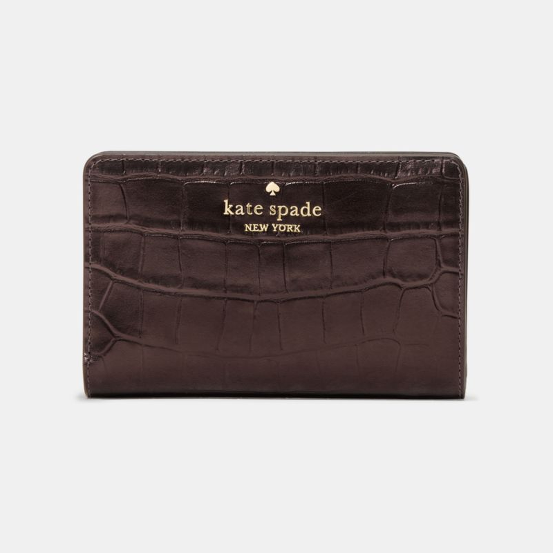 Madison Croc Embossed Medium Bifold Wallet