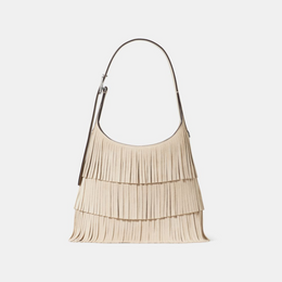 454 Suede Fringe Small Shoulder Bag