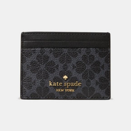 Spade Flower Small Slim Card Holder