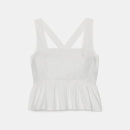 Cross-back Peplum Top
