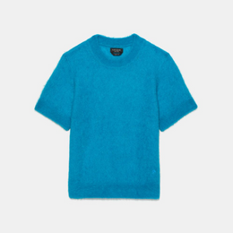 Fuzzy Short Sleeve Sweater