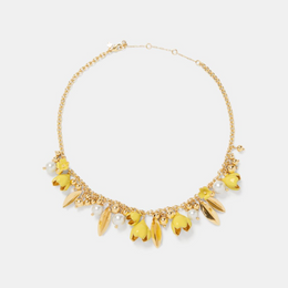 Golden Bloom Statement Necklace