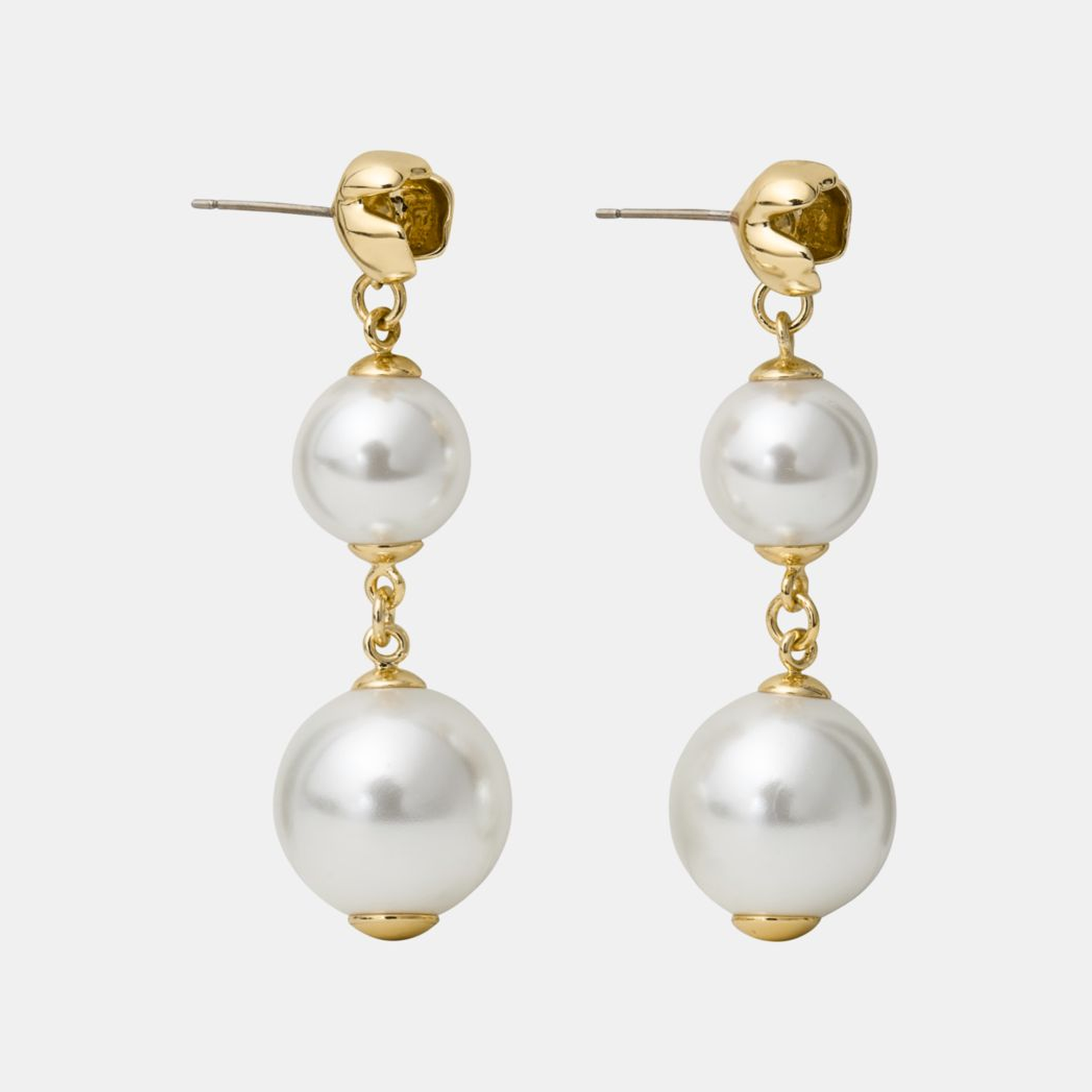 Golden Bloom Linear Earrings
