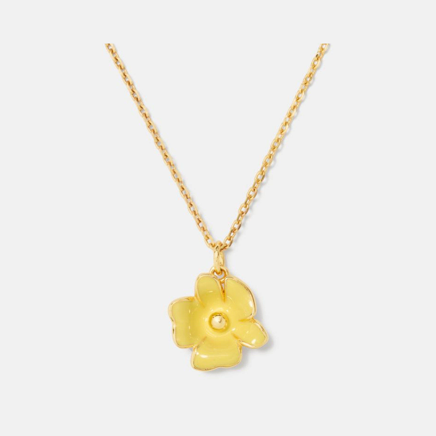 Golden Bloom Flower Pendant