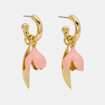 Golden Bloom Drop Earrings