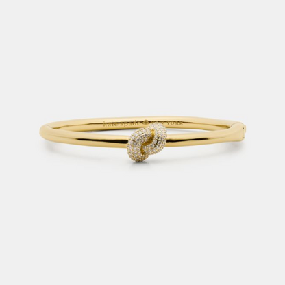 Sailor's Knot Pave Hinge Bangle
