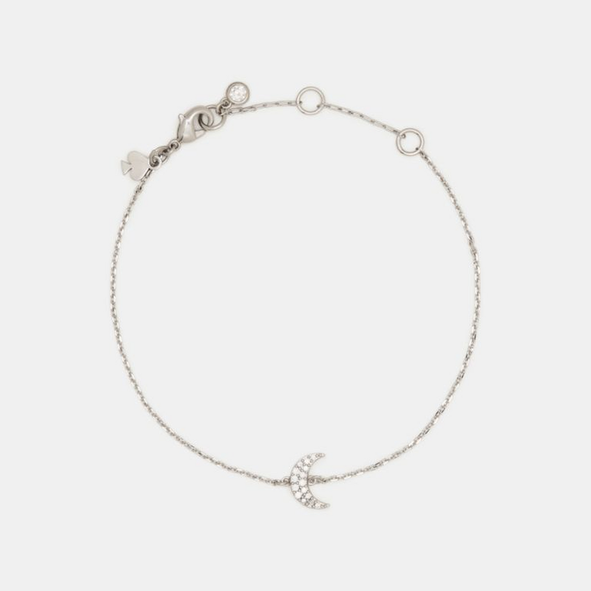 You're A Gem Pave Moon Bracelet