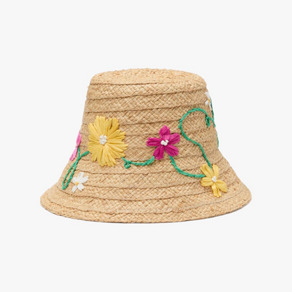 Floral Embroidered Sunhat