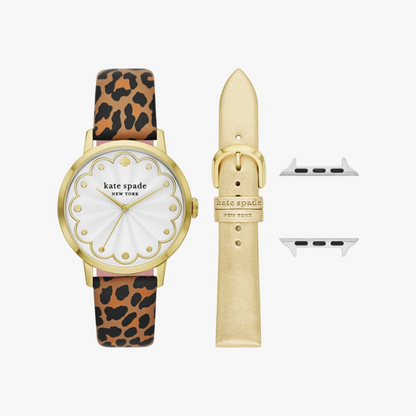 Leopard Cross Compatible 38/40/41mm Band Set For Apple Watch®