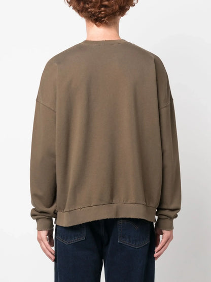 Palm Angels Monogran Sweatshirt in Brown