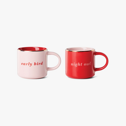 Two Of A Kind Early Bird & Night Owl Mug Set