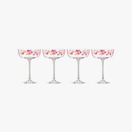It's Raining Confetti Coupe Glass Set