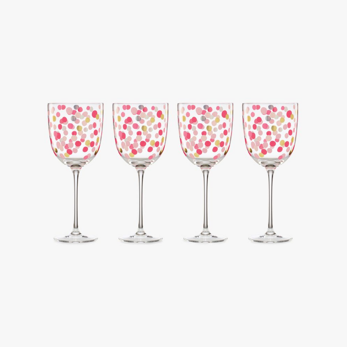 It's Raining Confetti Wine Glass Set