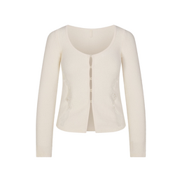 Lace Knit Long Sleeve Cardigan