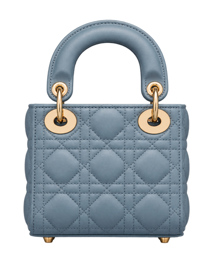 Lady Dior Micro Bag Cloud Blue Cannage Lambskin