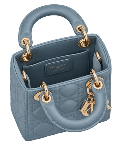 Lady Dior Micro Bag Cloud Blue Cannage Lambskin