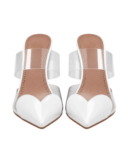 LE CŒUR MULES IN PATENT LEATHER