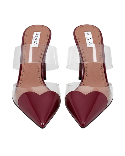 LE CŒUR MULES IN PATENT LEATHER