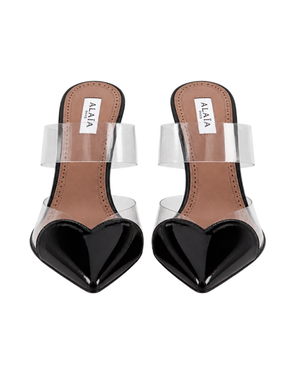 LE CŒUR MULES IN PATENT LEATHER