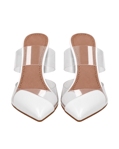 LE CŒUR MULES IN PATENT LEATHER