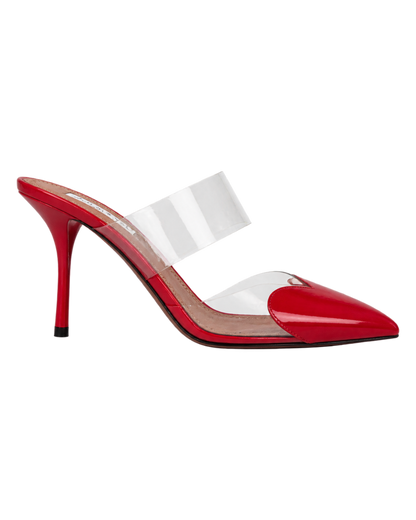 LE CŒUR MULES IN PATENT LEATHER
