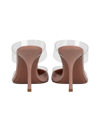LE CŒUR MULES IN PATENT LEATHER