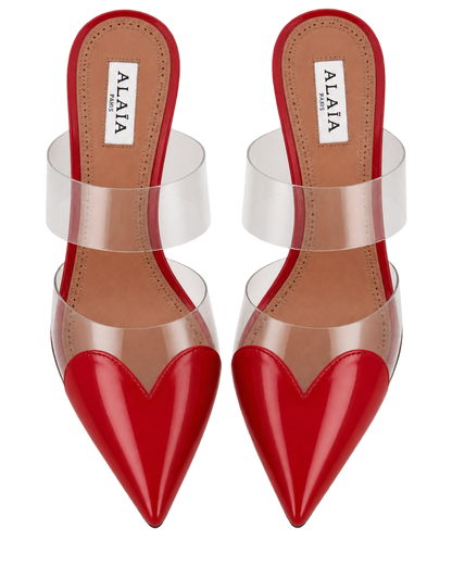 LE CŒUR MULES IN PATENT LEATHER