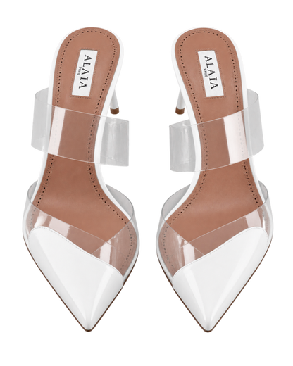 LE CŒUR MULES IN PATENT LEATHER