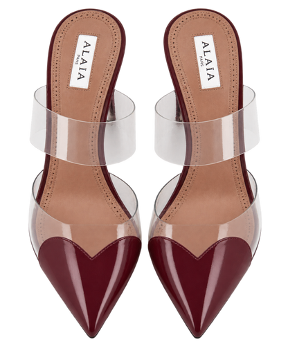 LE CŒUR MULES IN PATENT LEATHER
