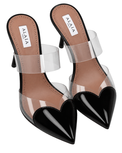 LE CŒUR MULES IN PATENT LEATHER