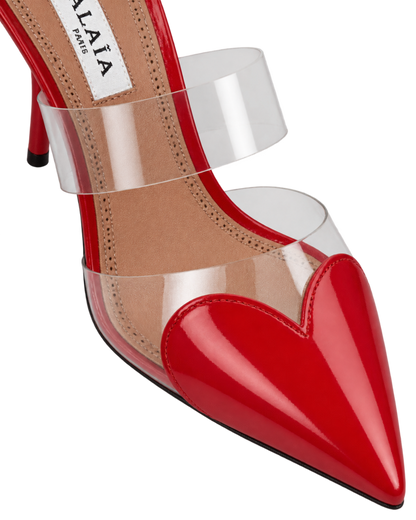 LE CŒUR MULES IN PATENT LEATHER