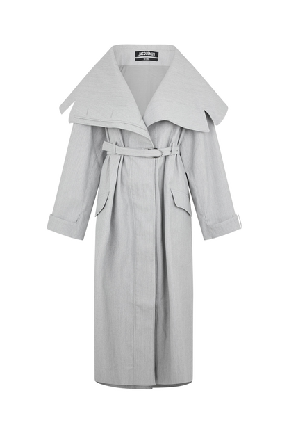 Le Caruso Long Sleeve Long Oversized Fit Trench Coat