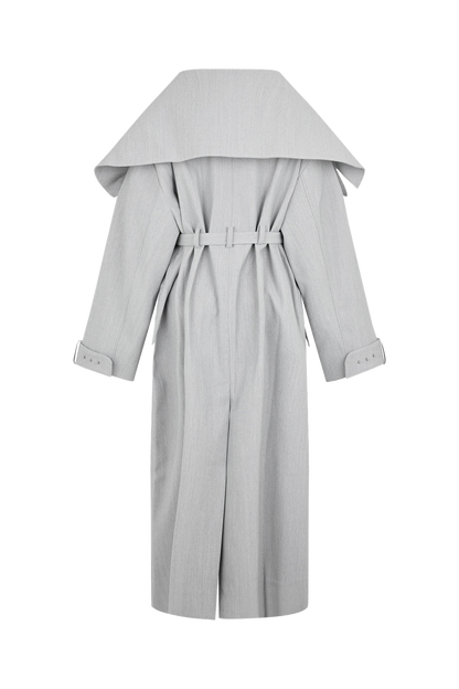 Le Caruso Long Sleeve Long Oversized Fit Trench Coat