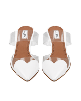 LE COEUR WEDGE MULES IN PATENT LEATHER