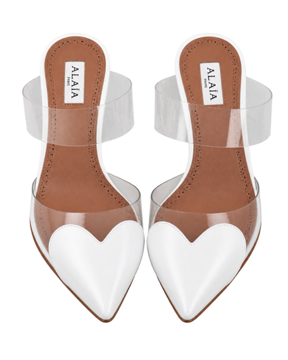 LE COEUR WEDGE MULES IN PATENT LEATHER