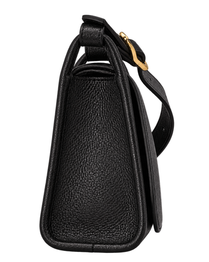 Le Foulonné M Crossbody bag Black - Leather