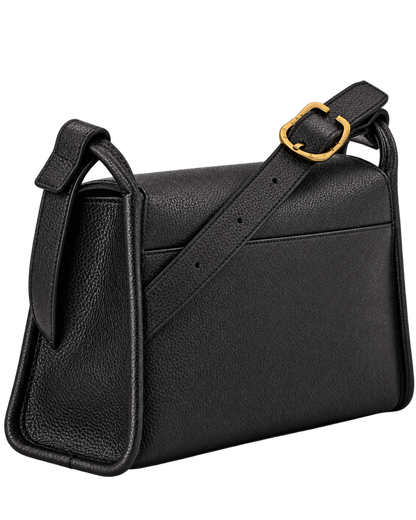Le Foulonné M Crossbody bag Black - Leather